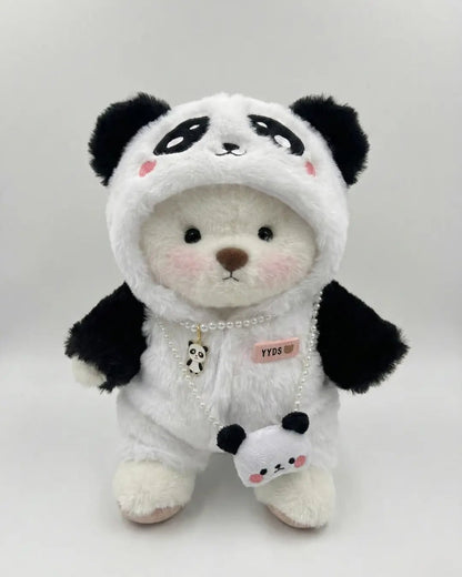 Ursulet Handmade Premium cu Hainute Personalizabile - FluffyCuddle - 