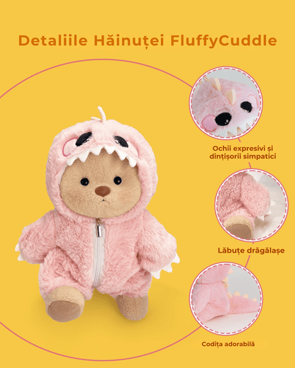 Ursulet Handmade Premium cu Hainute Personalizabile - FluffyCuddle - 