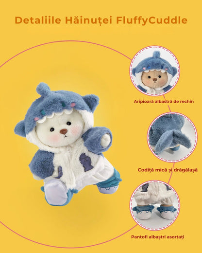 Ursulet Handmade Premium cu Hainute Personalizabile - FluffyCuddle - 