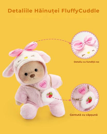 Ursulet Handmade Premium cu Hainute Personalizabile - FluffyCuddle - 