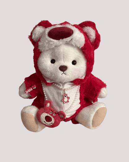 Ursulet Handmade Premium cu Hainute Personalizabile - FluffyCuddle - 