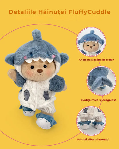 Ursulet Handmade Premium cu Hainute Personalizabile - FluffyCuddle - 